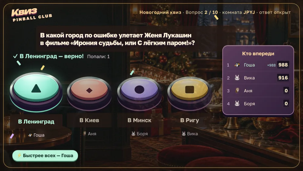 Табло выпуска: разбор второго вопроса «Новогодний квиз»