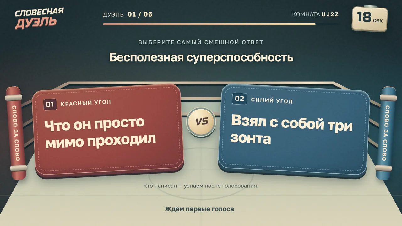 Табло игры «Словесная дуэль» на телевизоре: два ответа на один вопрос